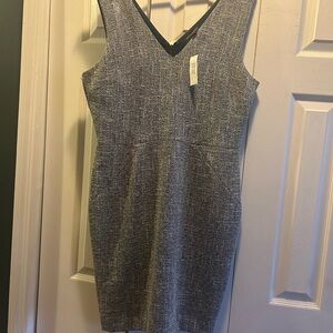 Banana Republic Gray Textured Mini Dress
